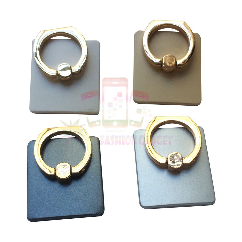 Ringstand Holder Besi Cincin Hp Polos Hot / Holder Penyangga Pegangaan Hp Tablet Gadget Aman