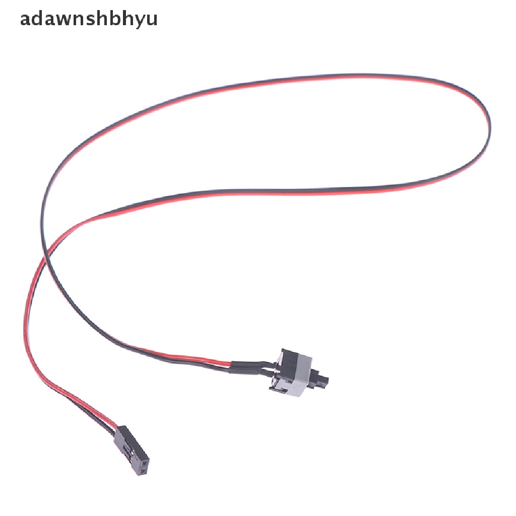 Adawnshbhyu 10pcs Kabel Saklar Tombol Power Panjang 50cm Untuk PC Switch Reset Daya Komputer