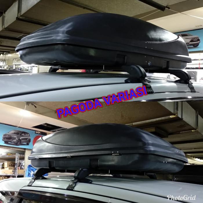 *Otomotif* paket Roof box + cross bar jepit body mobil Livina