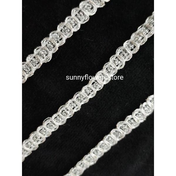 RENDA GOLD MOTIF PELANGI LEBAR 0,6 CM ISI 15 METER