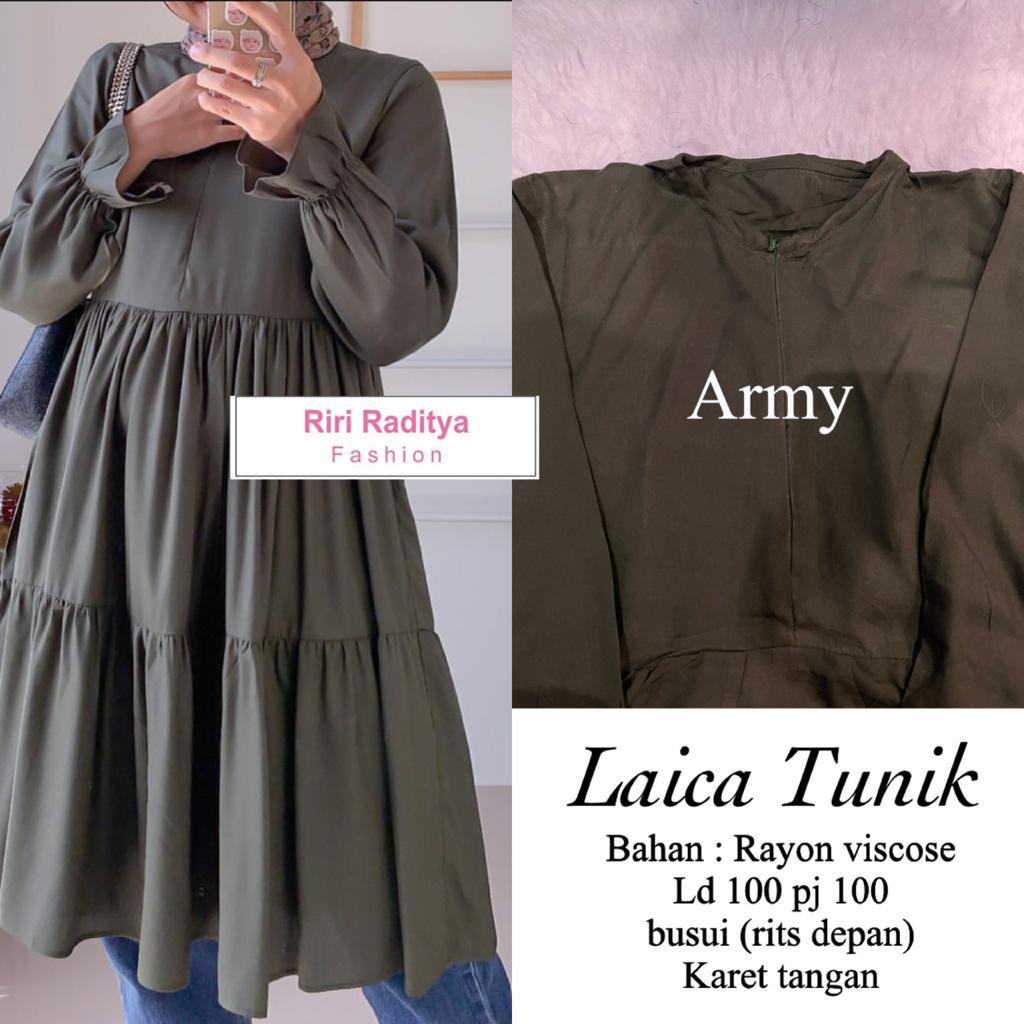 FI FENA TUNIC LONG TUNIK KATUN RAYON (TUNIK PANJANG  PANJANG) / LAICA TUNIK