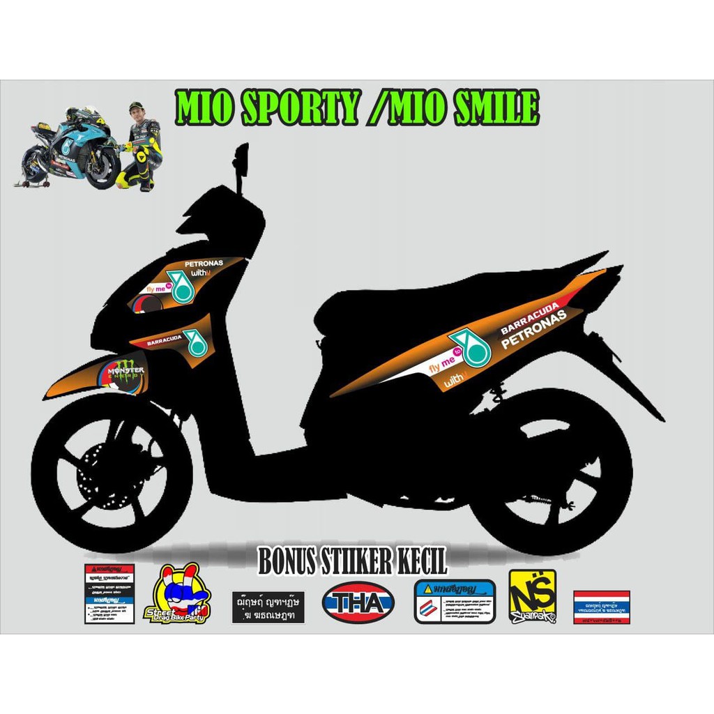 striping stiker motor mio sporty petronas 2