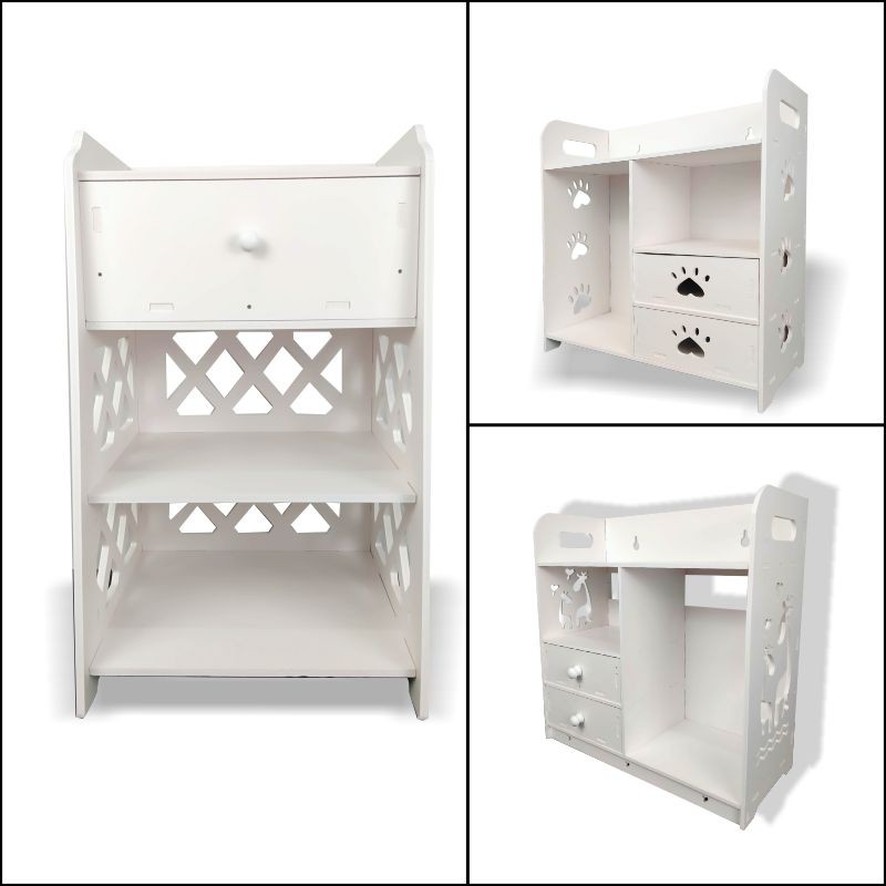 Rak Kosmetik Kayu Kotak Wpc Tempat Makeup Ds018 Tahan Air Original ZWJ Kr.88