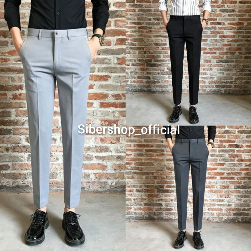 Celana Ankle Pants Celana Casual Celana Formal Celana Bahan Kerja Kantor Celana Panjang Pria Chino Chinos Fashion Pria