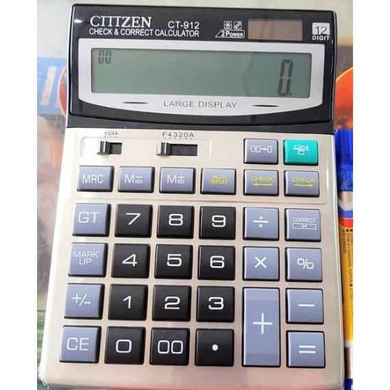 Kalkulator Citizen JUMBO CT 912 / CT 914D / CT 614D 12 DIGIT CITIZEN 614 CITIZEN 914 CITIZEN 8614 CITIZEN 912 KALKULATOR14 DIGIT calculator bakul citizen besar