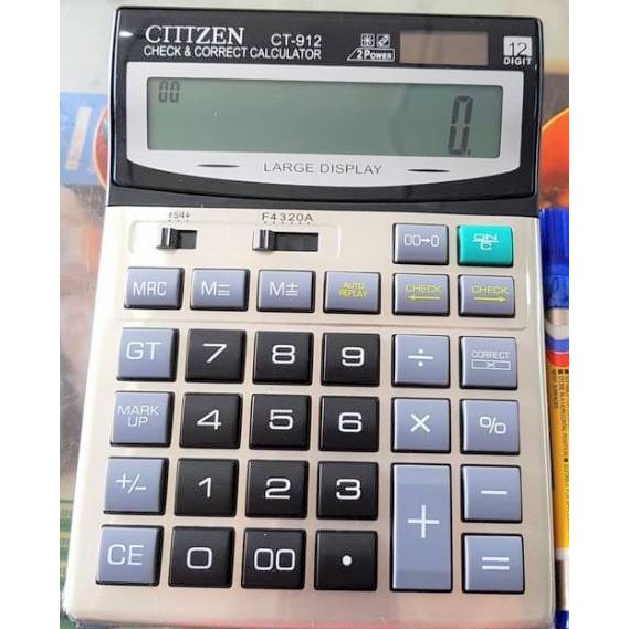 Kalkulator Citizen JUMBO CT 912 / CT 914D / CT 614D 12 DIGIT CITIZEN 614 CITIZEN 914 CITIZEN 8614 CITIZEN 912 KALKULATOR14 DIGIT calculator bakul citizen besar