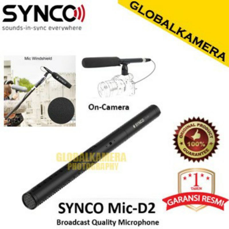Synco Mic-D2 Hyper-Cardioid Codenser Shotgun Microphone