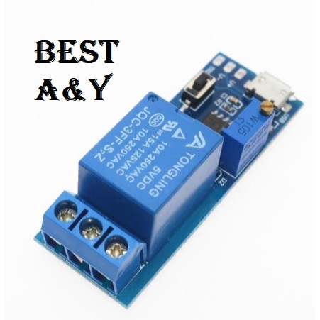 Delay Relay Timer Module Trigger Delay Switch Micro USB Power 5-30v out 10A 250VAC