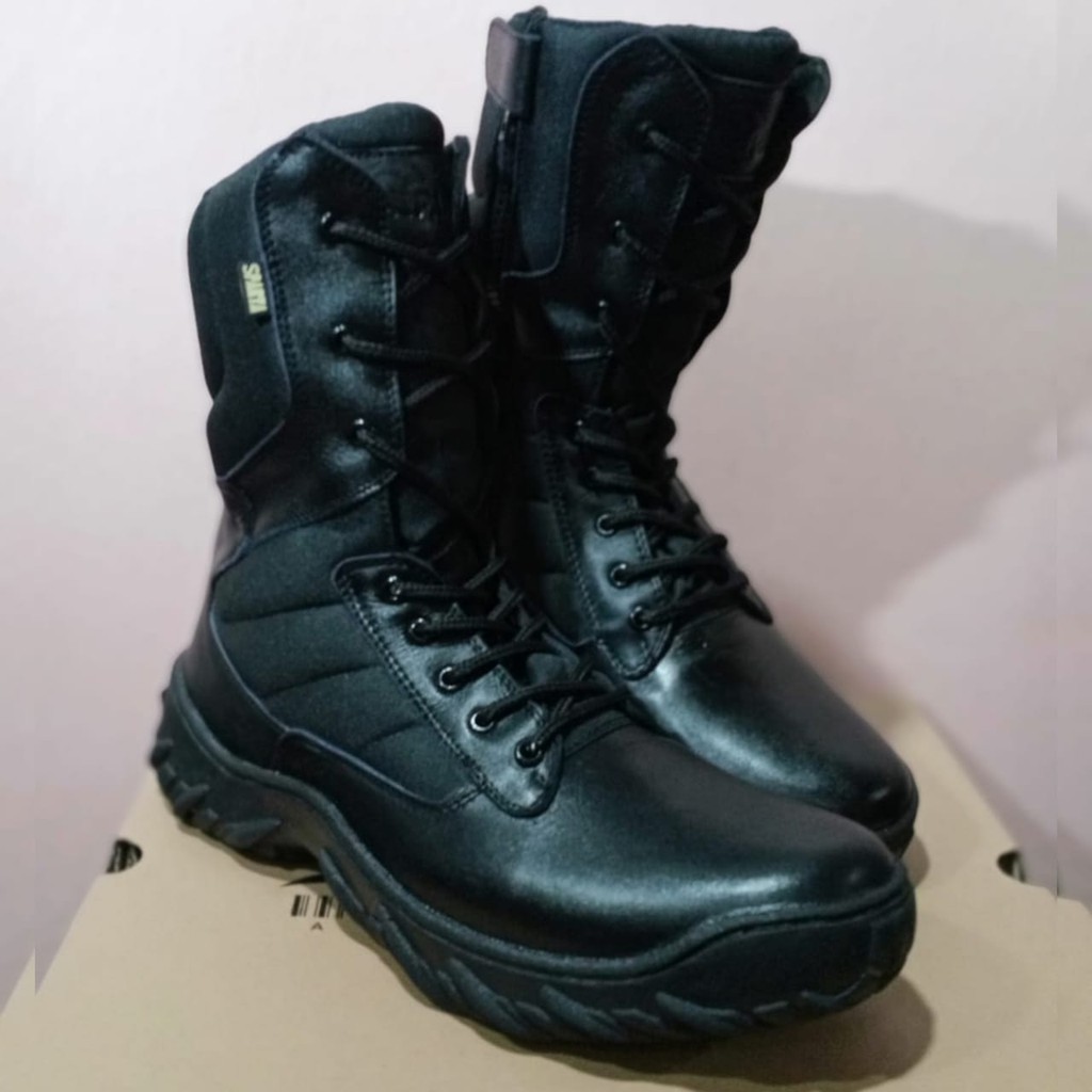 Sepatu PDL Kulit Asli Sepatu PDL Tni Polri Security Satpam Sepatu Boots Pria Kulit Sapi Asli