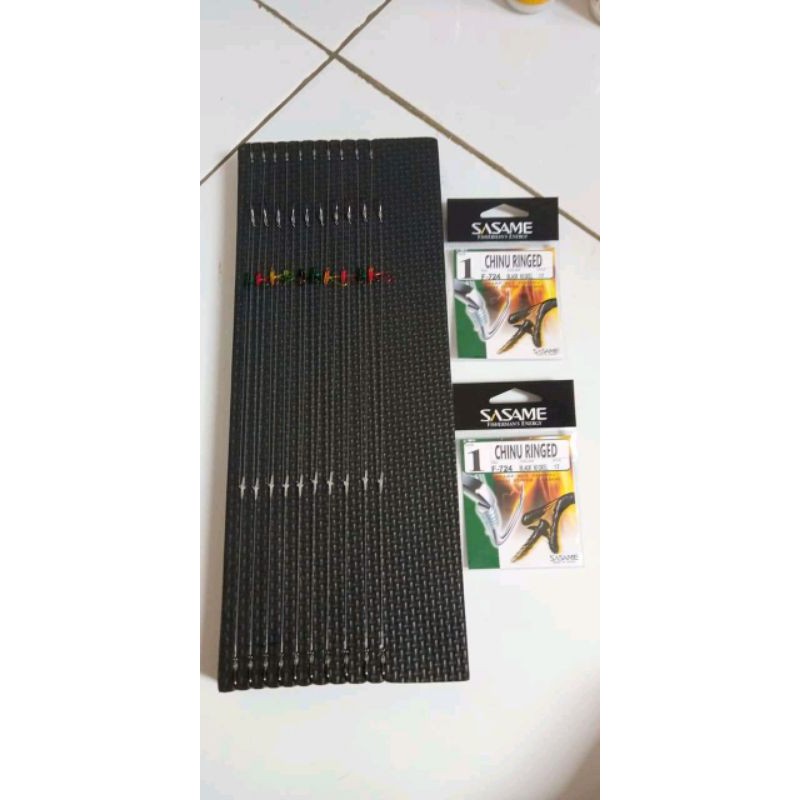 Rangkaian kail cabang 3 Mata kail SASAME No. 3 isi 10 rangkai