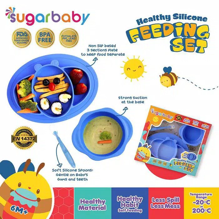 Sugarbaby Healthy Silicone Feeding Set - GS3