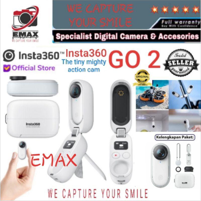 Insta360 GO 2 The Tiny Mighty Actioncam Camera Insta 360 GO 2 Insta360 GO2 Kamera HDR Waterproof Ori