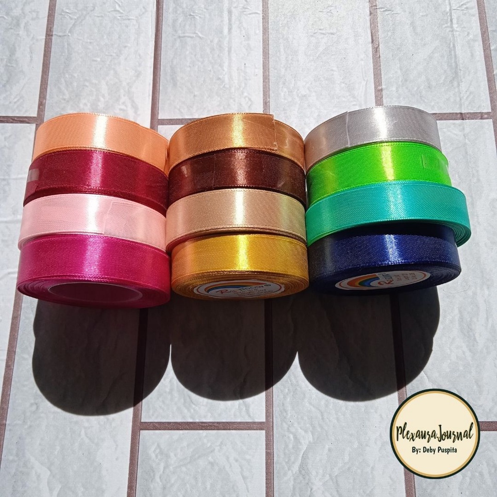 

[PAPEROVY] 1 ROLL PITA SATIN 3/4 INCH panjang 20 YARD merk best atau rainbow bogor buket bogor bisa cod snack money buket buket uang buket spundbond buket murah bahan buket grosir buket diy buket money cake money bucke flower buke supplier buket bahan fl
