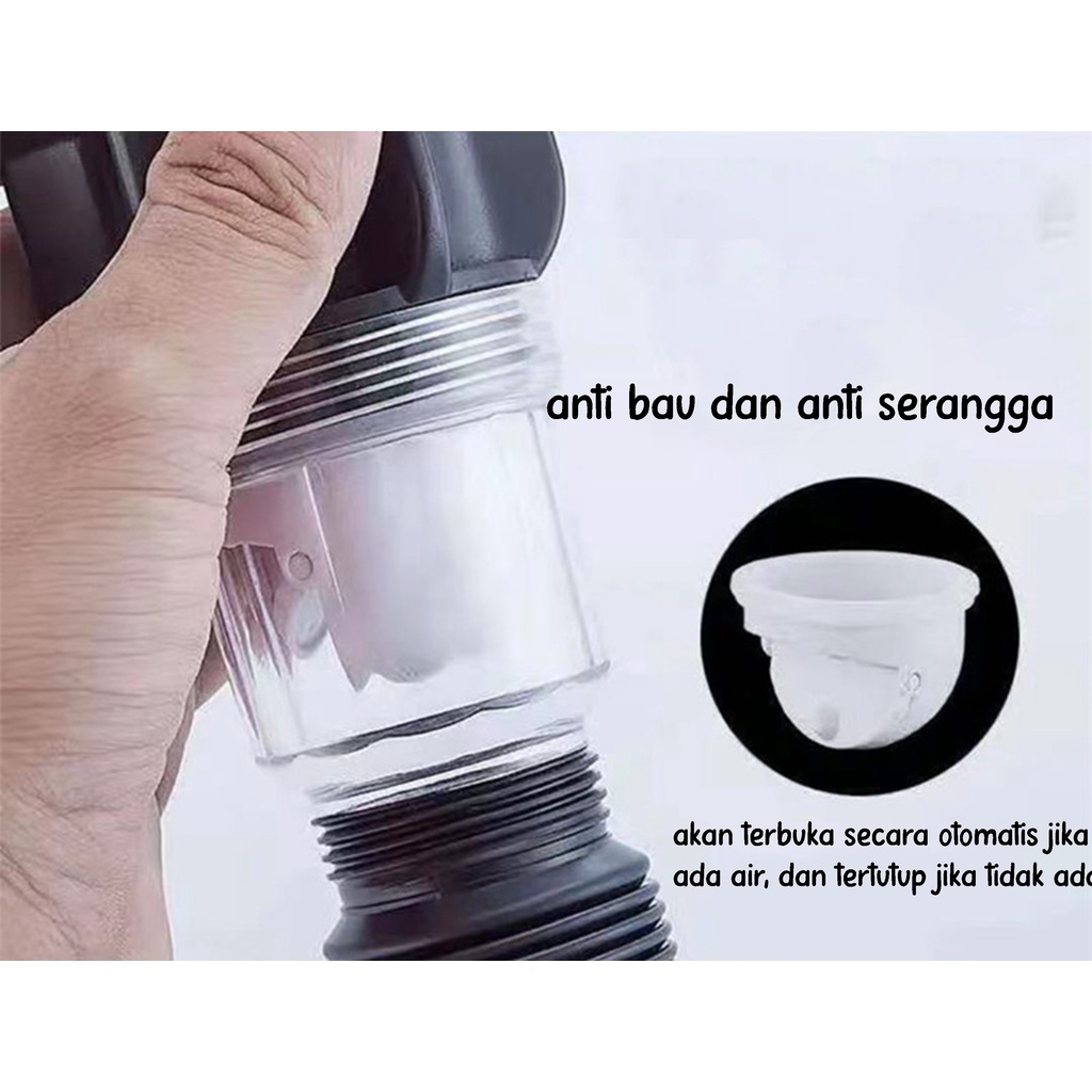 Afur &amp; Selang Bak Cuci Piring Saringan Filter Kotoran Pembuangan Washtafel