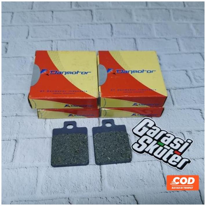 Kampas Rem Depan Danmotor Vespa Lx, S, Lxv, Primavera, Piaggio Zip (( Kode 061))