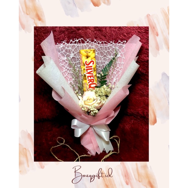 

buket coklat silver queen / buket valentin / bouquet coklat