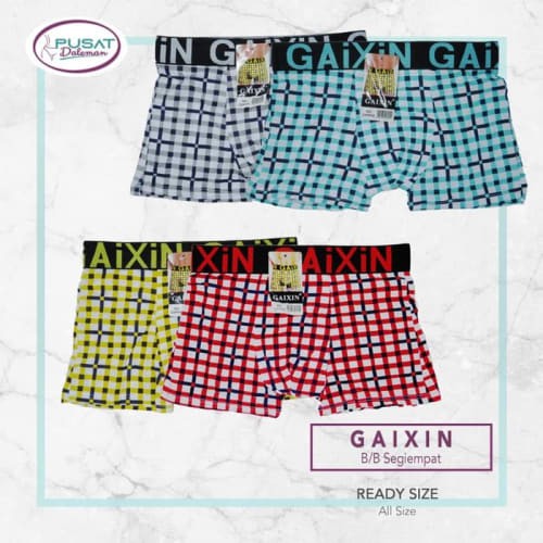 [SALE!] Celana Dalam Boxer Pria GAIXIN SEGI4 Termurah - Merah Berkualitas