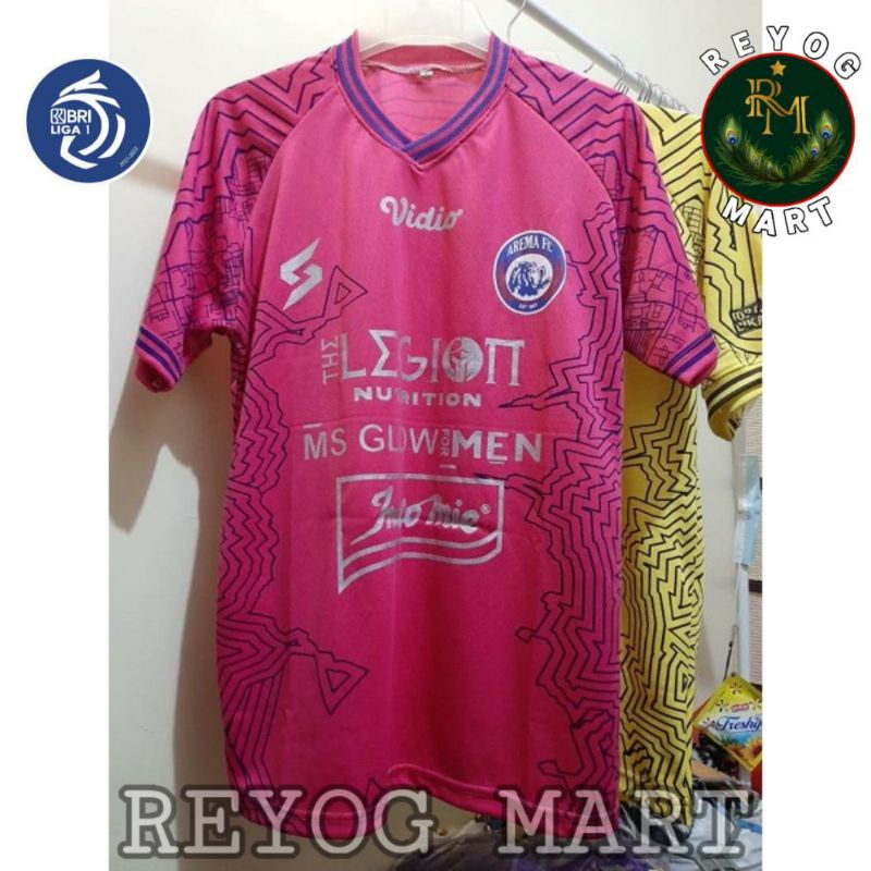 JERSEY AREMA FC KIPER 2021 - 2022 BRI LIGA 1 PINK GK AWAY TERBARU LOKAL
