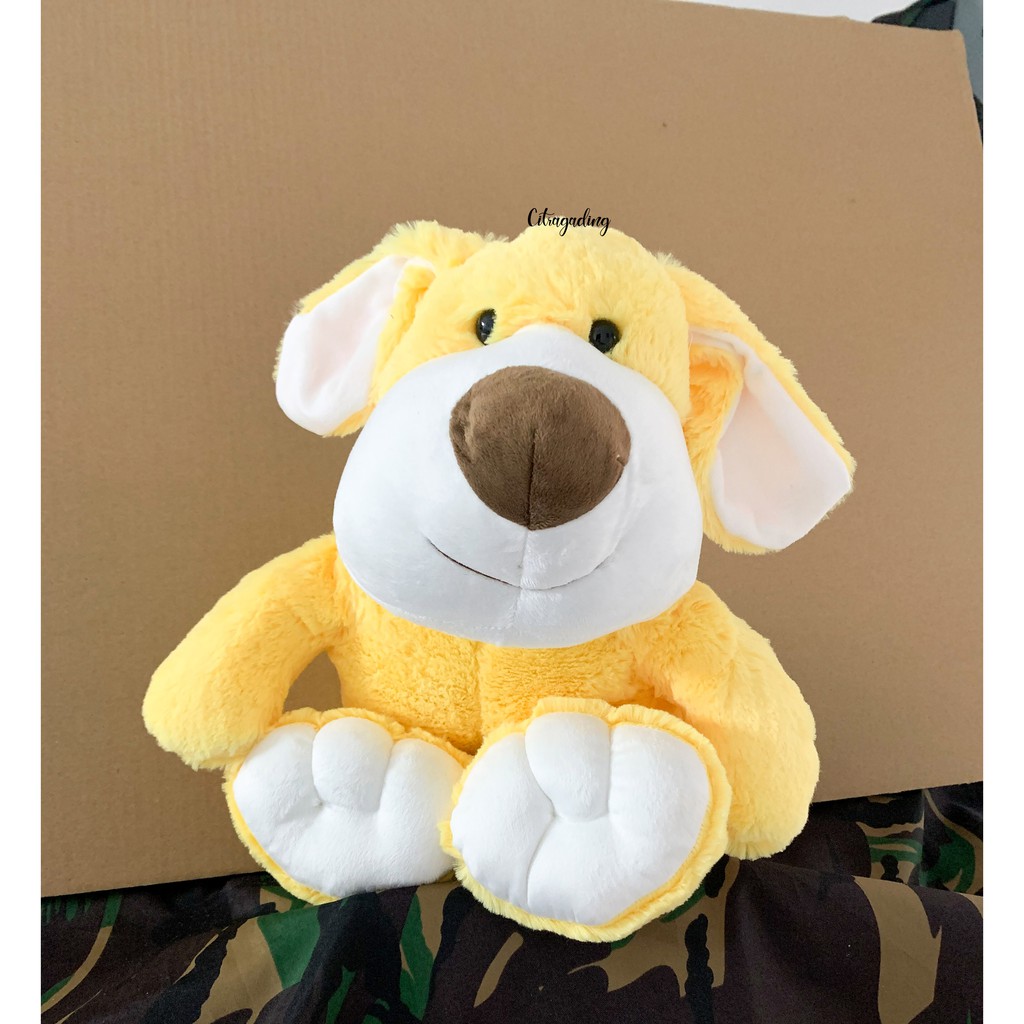 

BONEKA ANJING DOG KUNING DUDUK SOUVENIR ANAK HAMPERS GIFT BOX HADIAH ULANG TAHUN KADO LUCU UNIK