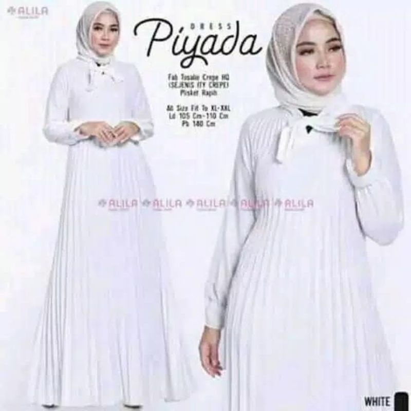 GAMIS MAXI PLISKET SUPER PREMIUM GAMIS PUTIH POLOS DRESS PUTIH POLOS BISA COD BAYAR DI TEMPAT
