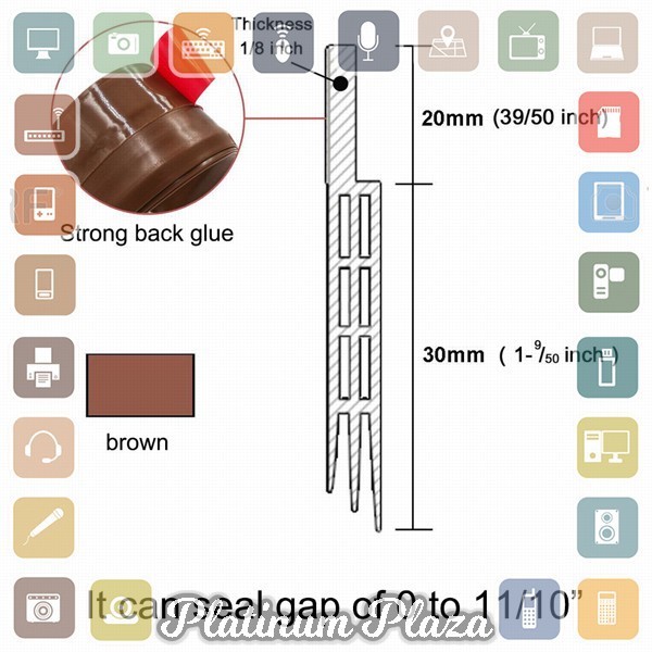 Handdiy Lis Penghalang Debu Serangga Bawah Pintu Door Bottom Seal 1 Meter - FF53 - White`21PUM4-