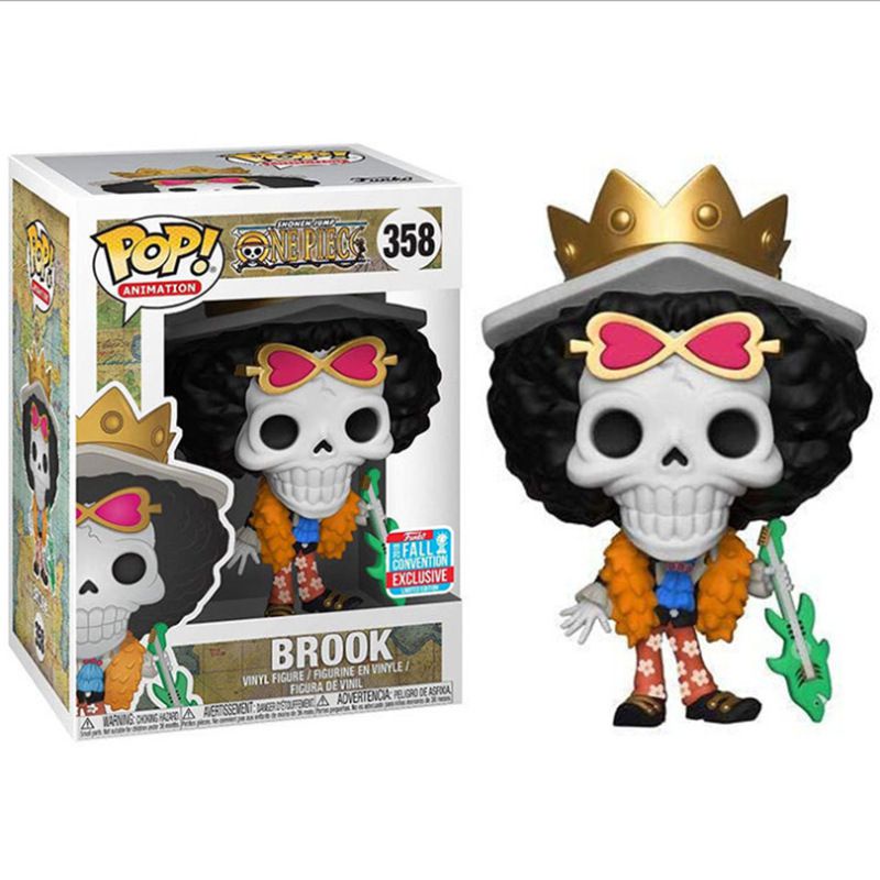 NEW!! FUNKO POP One Piece BROOK Buffed Chopper with box Model Figure Collectible Model Toy for gift