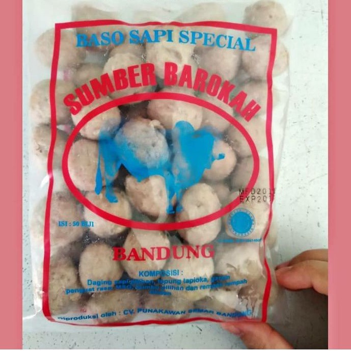 

baso sapi sumber barokah kecil isi 50butir
