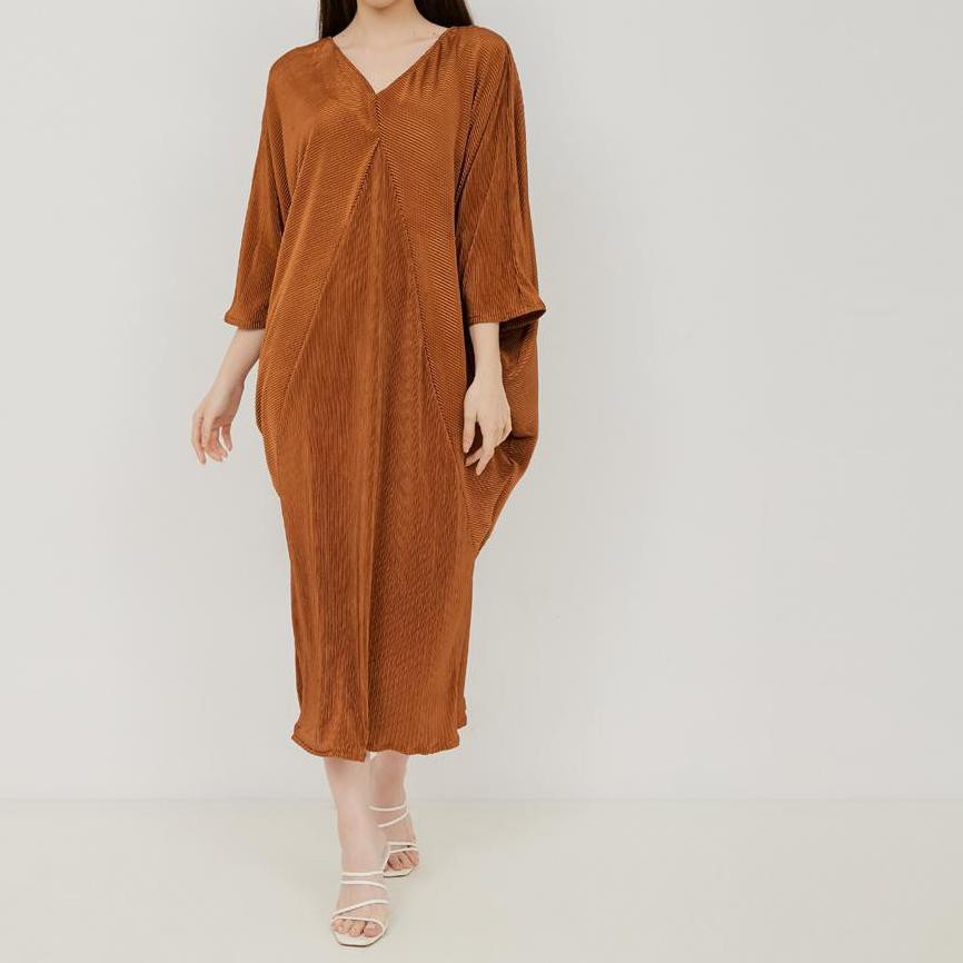 READY STOK Kukky Top Dress PLISKET Wanita Panjang Model Kaftan 11769 ,,...,