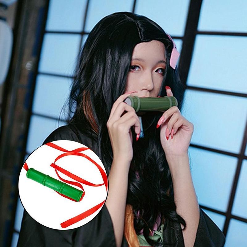 Tongkat Mulut Bambu Demon Slayer Kimetsu No Yaiba Kamado Nezuko Untuk Cosplay Halloween