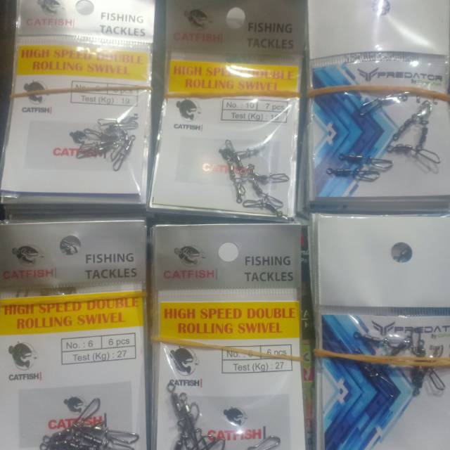 Snap casting, high speed rolling swivel catfish