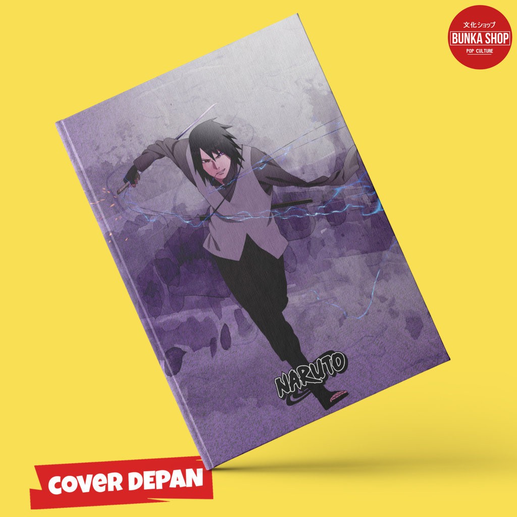 

Note Bool Film Naruto Boruto Uchiha Sasuke Hardcover A5 Buku Tulis Catatan Murah