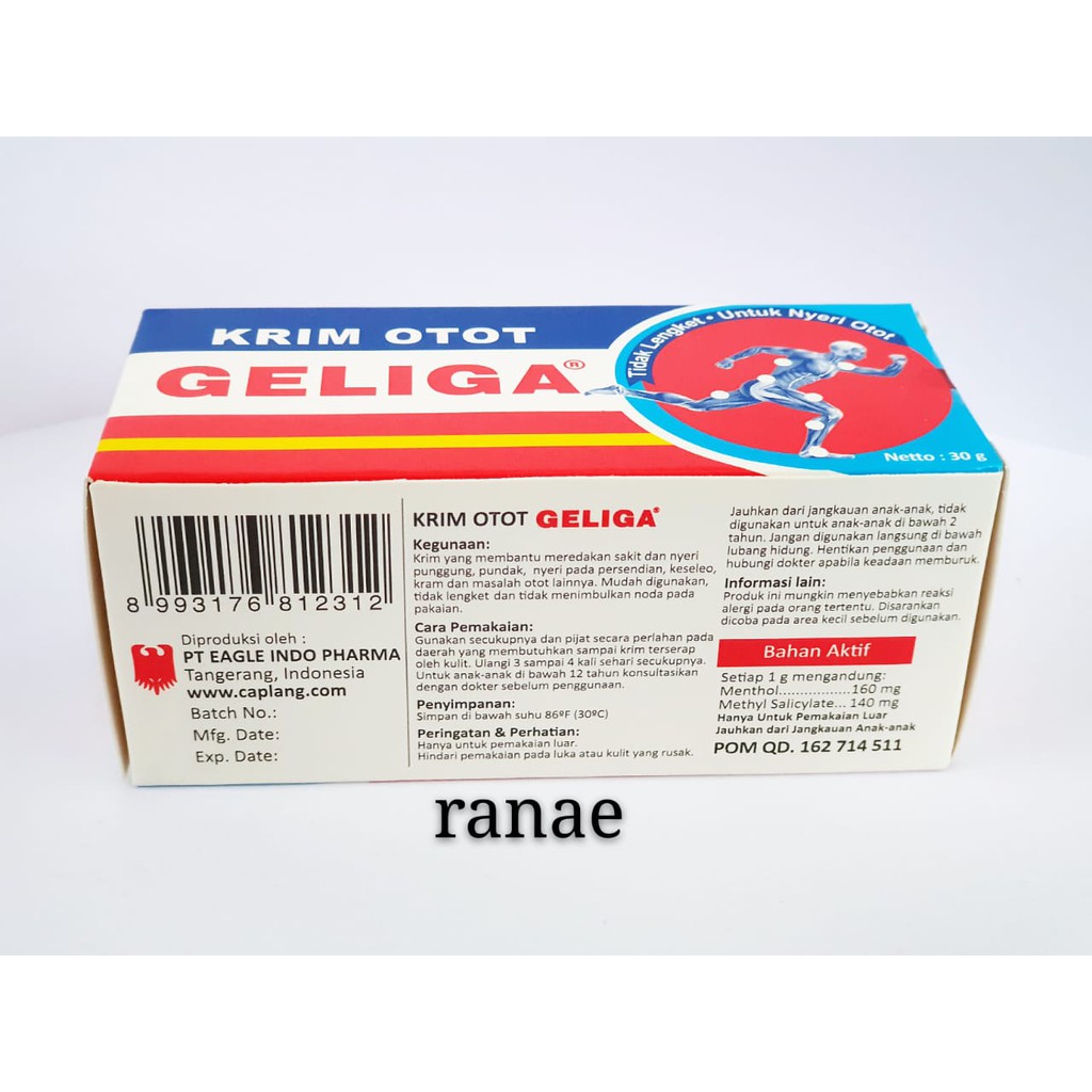 KRIM OTOT GELIGA 30G