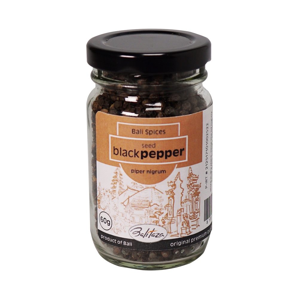 

Balitaza Black Pepper Seed 60gr - Spices /glass jar