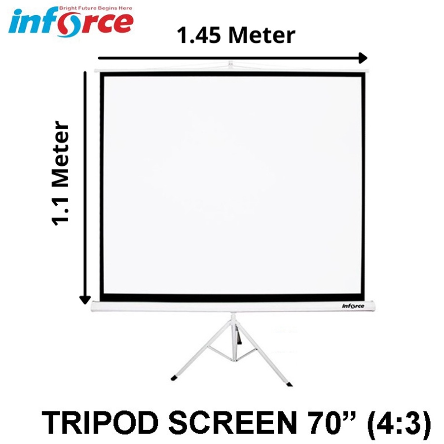 Jual Tripod Screen Projector Layar Proyektor 70 Inch 11000x1450 Shopee Indonesia 7846