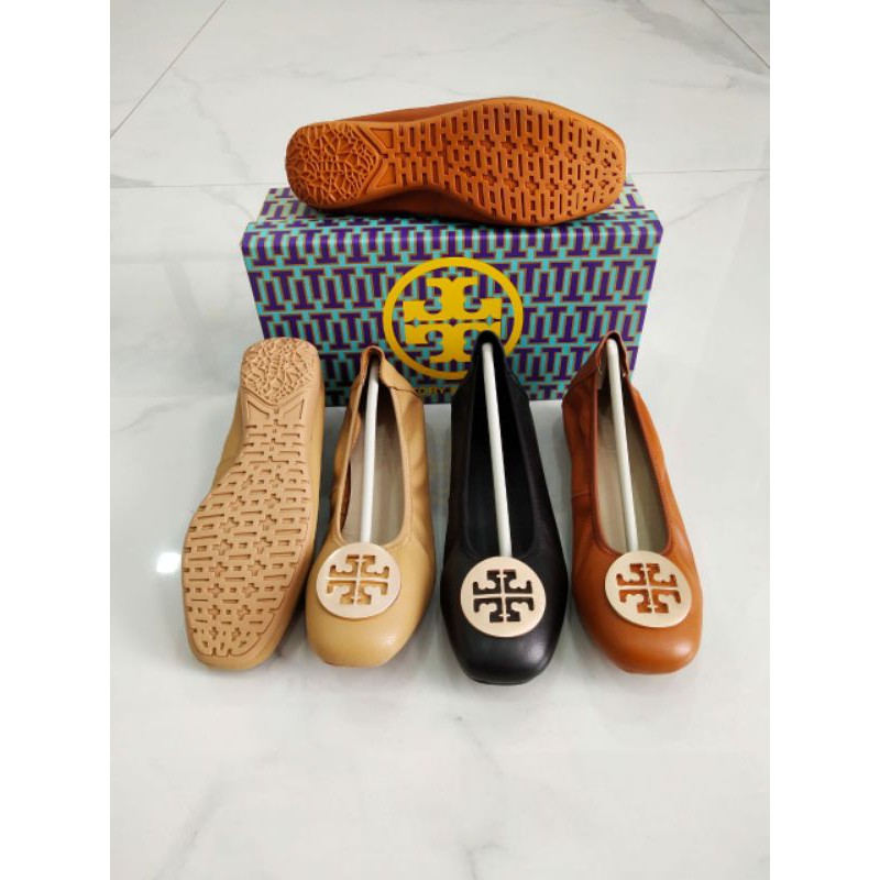 Tory Flat logo / Sepatu wanita tory flat