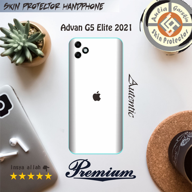 Garskin Hp Advan G5 Elite 2021 Motif Iphone White  - Free Custom Motif