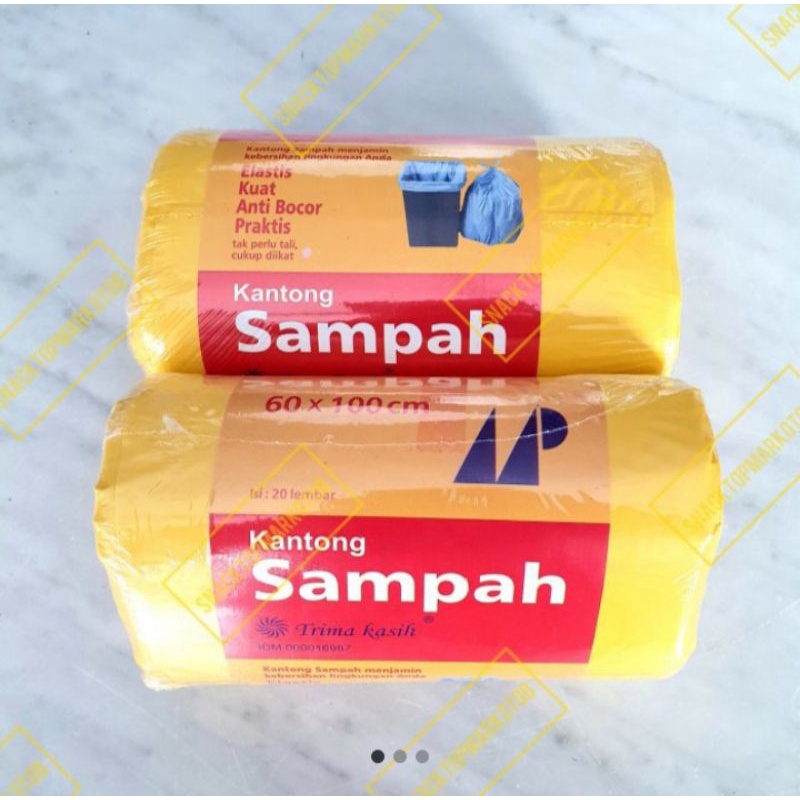 plastik sampah kuning 60x100
