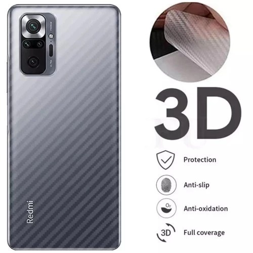 GARSKIN Sticker Carbon Xiaomi Redmi Note 11 11s 11 Pro 4G 5G Redmi 10 Skin Carbon Transparan Fiber Protection Back Carbon