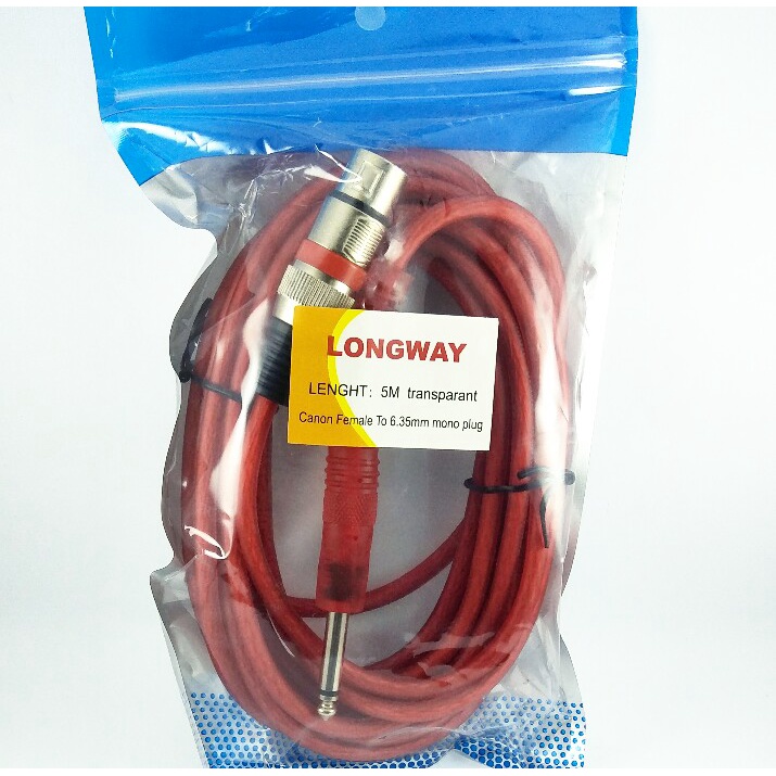 KABEL MIC 5M HITAM/ KABEL MIC TRANSPARAN 5M/ KABEL AUDIO/ KABEL MIC AWET KUALITAS BAGUS/ KABEL MIC MURAH