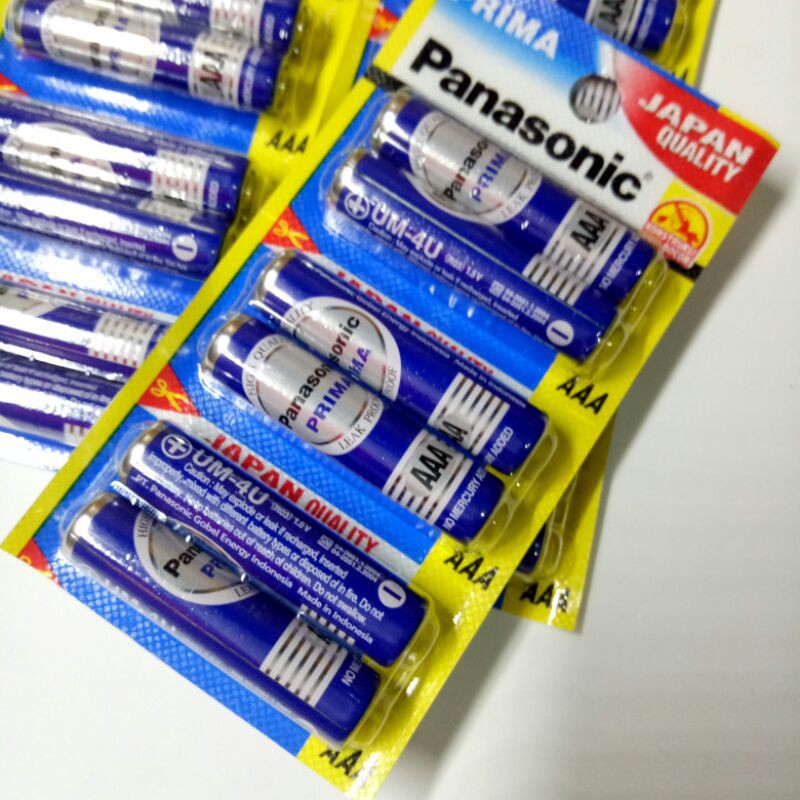 batre A3 AAA original  prima biru battery remot panasonic harga untuk 2 biji batre