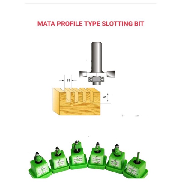 MATA ROUTER / PROFILE TYPE SLOTTING BIT JAPAN QUALITY