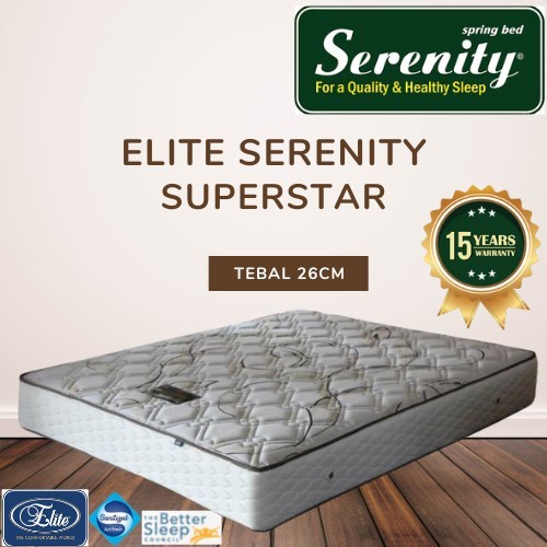 Kasur Spring Bed Elite Serenity Superstar 120X200