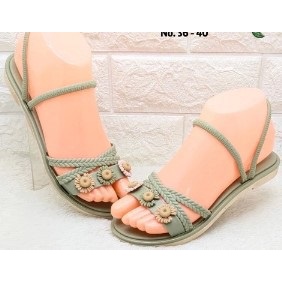 LSH 1205-F Sandal Jelly Grizella IMPORT anak motif bunga uk 24 - 29