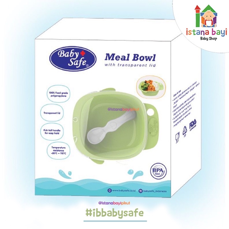 Baby Safe Meal Bowl BS356B/356G/Mangkok makan anak