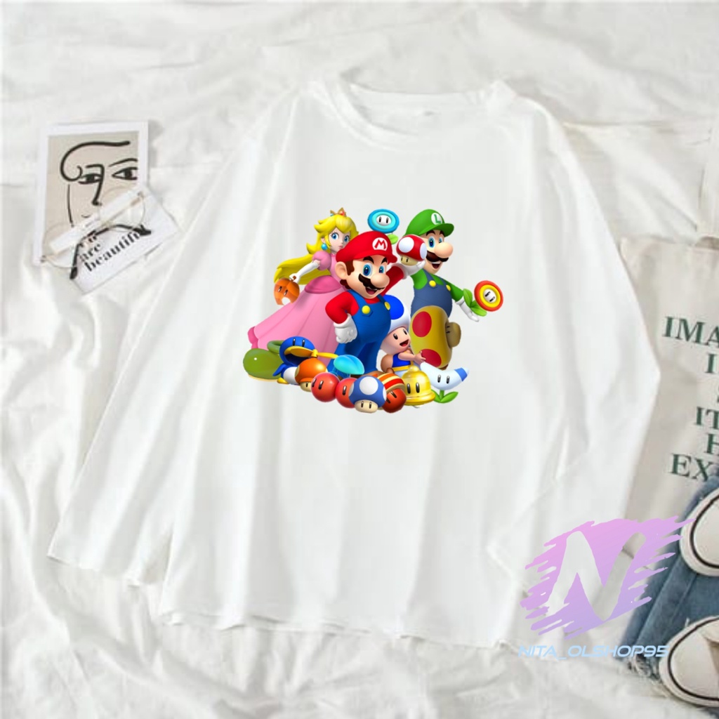 KAOS ANAK LENGAN PANJANG SUPER MARIO VIDIO GAME