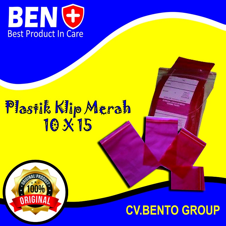 Plastik Klip Merah 10*15