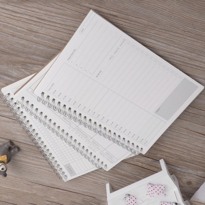 

[RESTOCK] Daily Planner A5 Aesthetic Buku Catatan Harian Jurnal