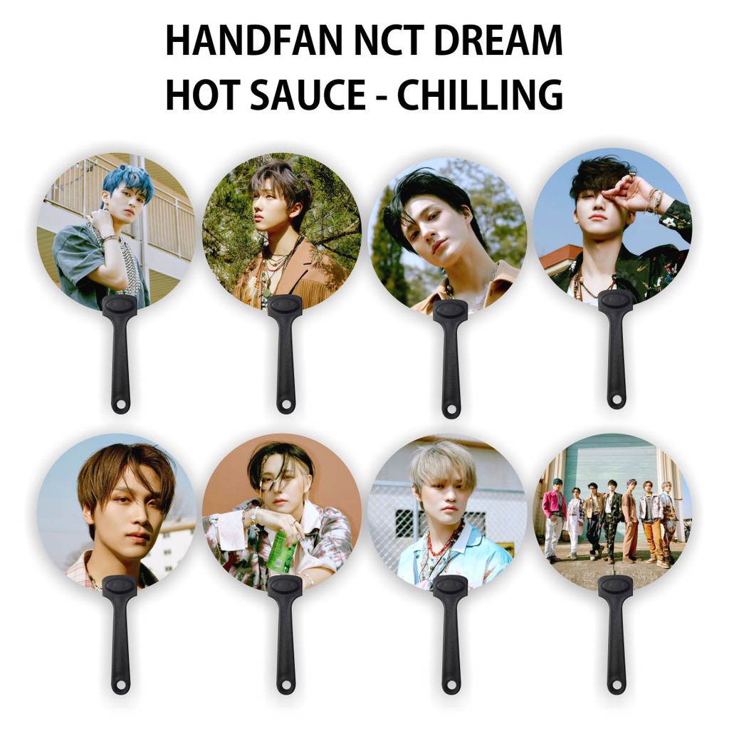 (READY STOCK) KIPAS / HANDFAN NCT DREAM HOT SAUCE VER CHILLING -  SOUVENIR KPOP MURAH UNOFFICIAL