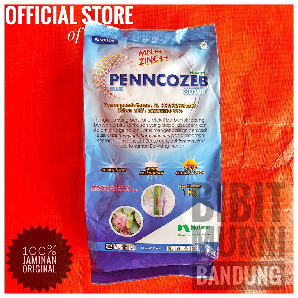 Fungisida Penncozeb 80 Wp 1 Kg Mancozeb Biru