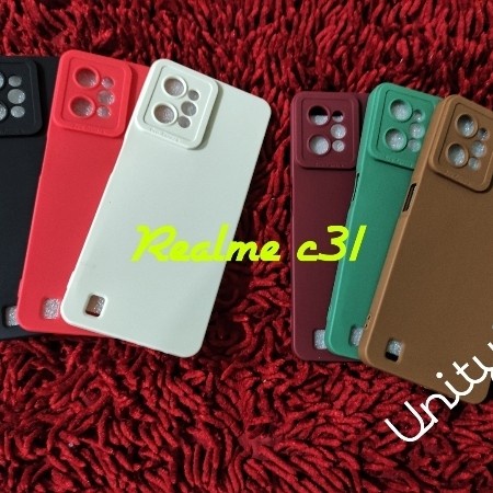 REALME C30 C31 C35 CASE PRO CAMERA SOFTCASE KARET COLOUR FULL COVER MATTE EDGE SOFT CASING PROTECT CAMERA COVER PELINDUNG KAMERAREALME C31 REALME C35